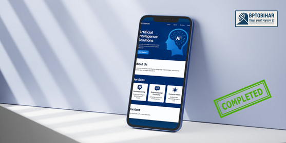 BPTG Bihar की AI आधारित वेबसाइट का मोबाइल वर्जन – परियोजना पूर्ण"
